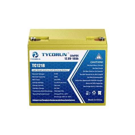 12 Volt 18ah Lithium Deep Cycle Battery Tycorun Batteries