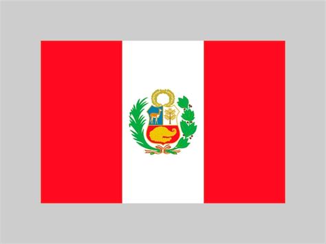 Premium Vector | Peru flag official colors and proportion Vector ...