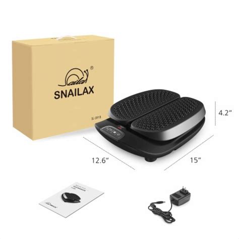 Snailax Foot Massager Machine With Heat Remote Control Black B