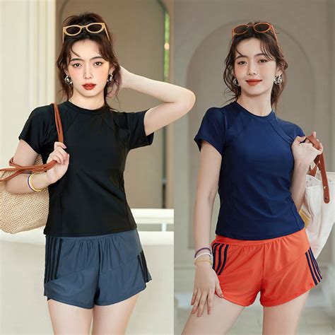 Swimsuit Split Women Conservative Hot Spring Professional Sports Cover