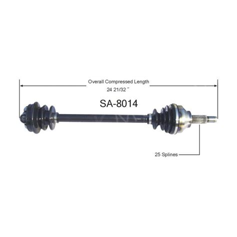 Front Right Passenger Cv Joint Cv Axle Half Shaft Fits