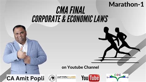 Cma Final Ii Corporate Economic Law Marathon Ii With Ca Amit Popli