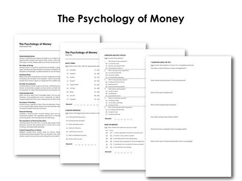 The Psychology Of Money Made By Teachers
