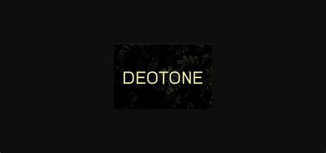 Deotone Font - Font Canyon