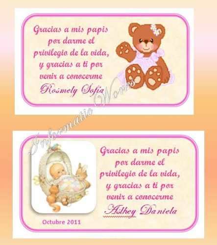 Baby Shower Souvenirs Frases Imagui