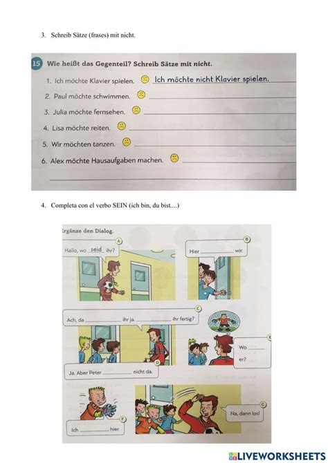 Paul Lisa Und Co A Worksheet School Subjects Workbook Online