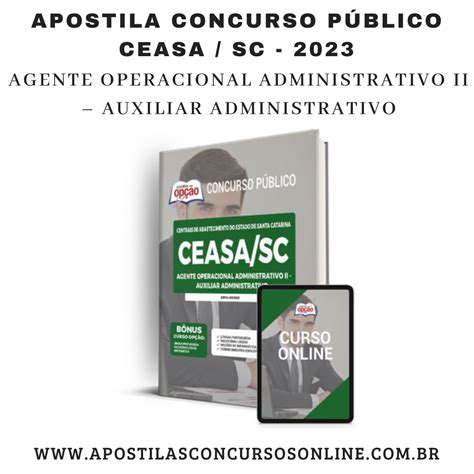 Apostila Preparatória Concurso Centrais De Abastecimento Do Estado De