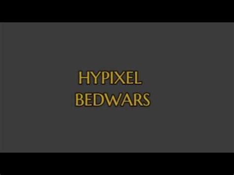 Hypixel Bedwars Livestream Minecraft Youtube