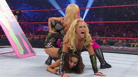 Beth Phoenix And Natalya Vs Lay Cool Tables Match Tlc 2010 Wwe