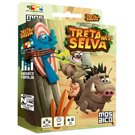 Jogo Treta Na Selva - Treta na Selva Jogo de Tabuleiro Mosaico