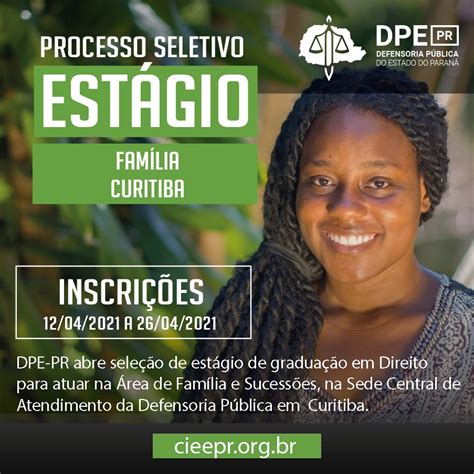 Dpe Pr Abre Vaga De Est Gio Para Estudantes De Direito Defensoria