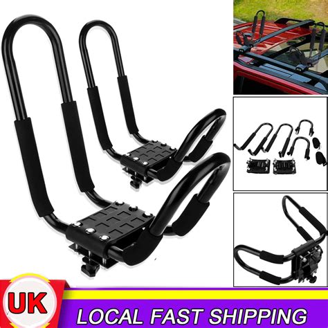 Boat Kayak Canoe Roof Rack Car Truck Top Mount Carrier J Cross Bar Surf Board Ebay