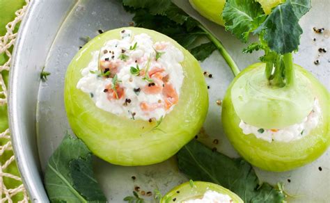 Kohlrabi Mit Cottage Cheese Lachsf Lle Rezept Gusto At