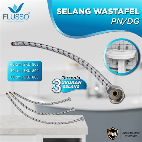 Jual Flusso Selang Wastafel Panas Dingin Selang Fleksibel Shower Bidet