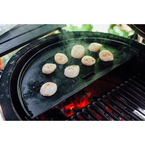 Kamado Joe Classic Joe Half Moon Cast Iron Reversible Griddle In X