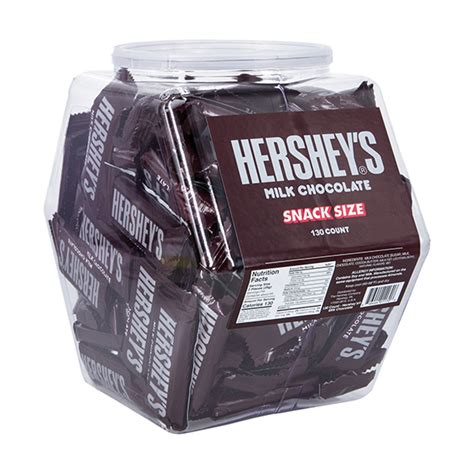 Hershey's Snack Size Milk Chocolate Bars - Bulk Display Tub