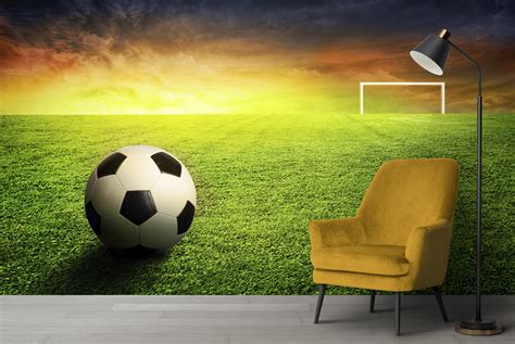 Football Field Wall Mural Wallpaper