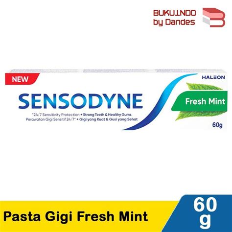 Jual Sensodyne Pasta Gigi Sensitive Fresh Mint 60gr Shopee Indonesia