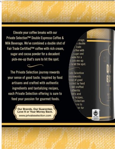 Private Selection Mocha Double Espresso Iced Coffee Multipack Cans