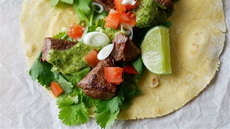 Steak Tacos Mit Chimichurri Sauce Ichkocheheute De