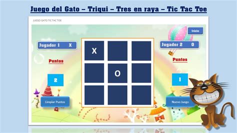 Juego Del Gato Triqui Tres En Raya Tic Tac Toe Powerpoint Html Youtube