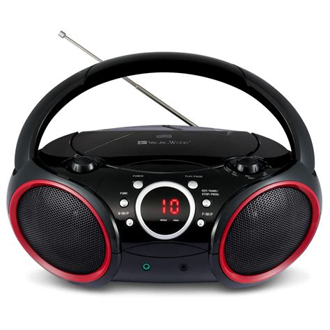 Buy SINGING WOOD 030C Portable CD Player Boombox with AM FM Stereo Radio, Aux Line in, Headphone ...