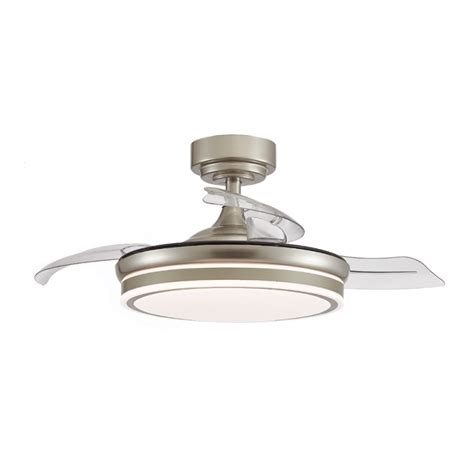 Led Ceiling Fan Moss Nickel W Lm Cct Dim Cristalrecord