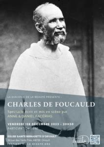 La Diaconie de la Beauté présente Charles de Foucauld le 1er décembre