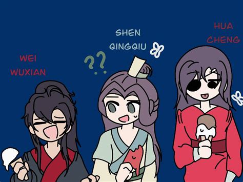 Mxtx Characters Enjoy Sweet Treats By Freedomfairy614 On Deviantart