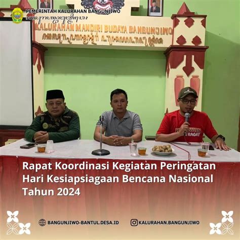 Apat Koordinasi Dalam Rangka Persiapan Peringatan Hari Kesiapsiagaan