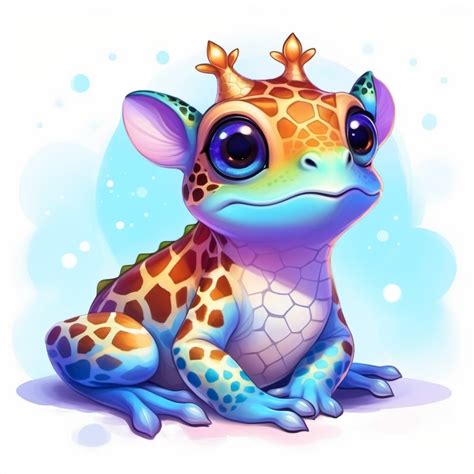 Cute Hybrid Of Frog Giraffe With Long Neck Prompts Stable Diffusion