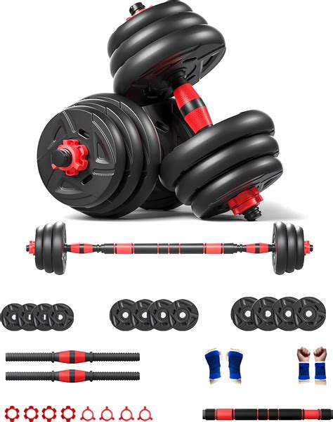 WAMIT 4 In1 Adjustable Dumbbell Weights Set Free Weight Set With