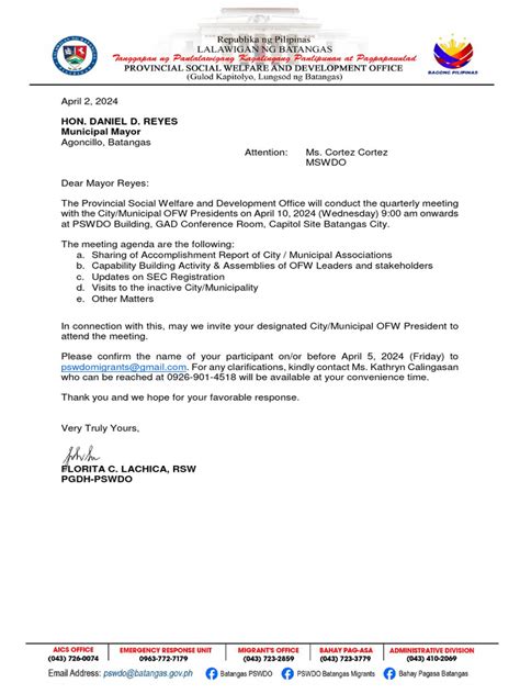 lgu letters    local government