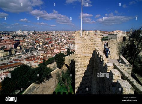 portugal, lisbon, castle Stock Photo - Alamy