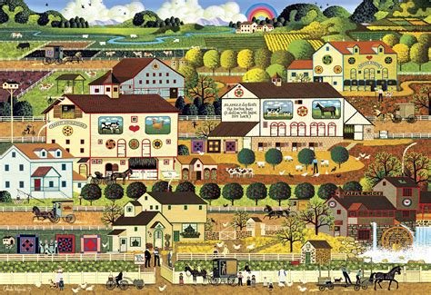 Jigsaw Puzzle Amish Country Charles Wysocki Pieces Jigidi