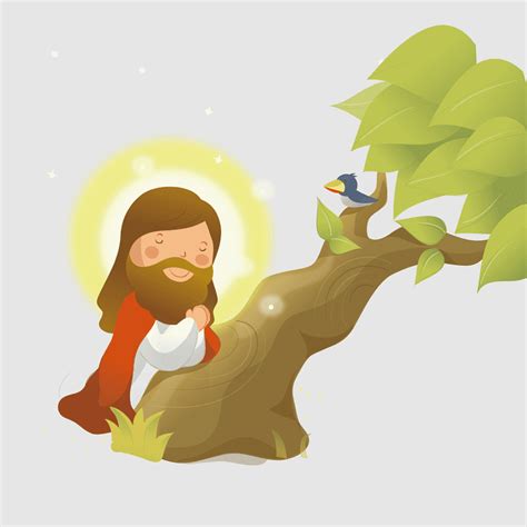 Jesus Praying In The Garden Clip Art