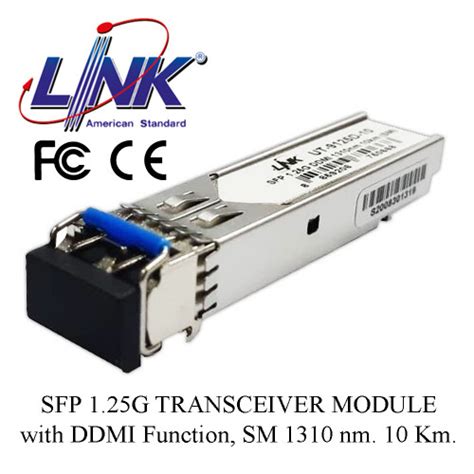 LINK SFP 1 25G TRANSCEIVER MODULE With DDMI Function SM 1310 Nm 10 Km