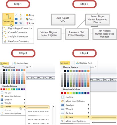 How To Add A Dotted Line In Powerpoint Org Chart Dot To Dot Name Tracing Website