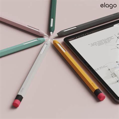 Elago Premium Apple Pencil Case Durable Silicone Compatible With