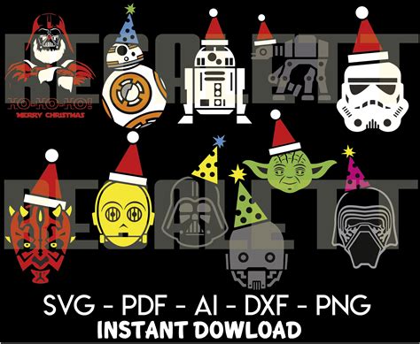 Star Wars Christmas SVG, Star Wars Christmas Cricut, Star Wars ...