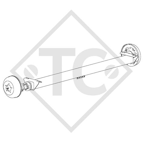 Achse Gebremst 1800kg Achstyp CB 1805 46 32 368 320 Trailer Center