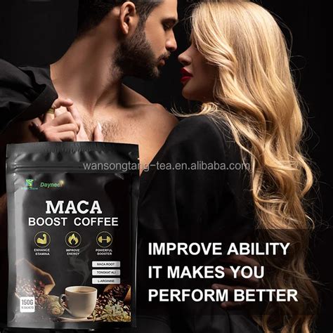 Private Brand Maca Instant Coffee For Man Maca Energy Coffee Black Maca