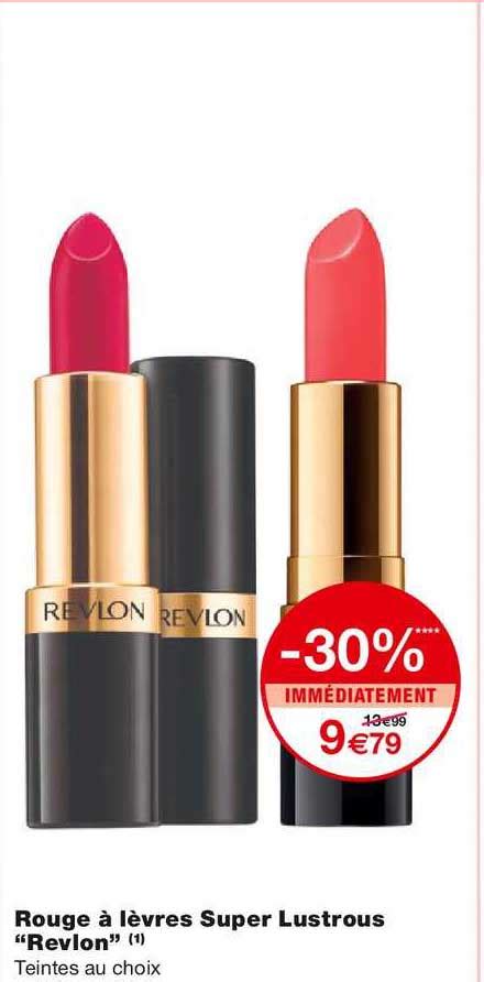 Promo Rouge à Lèvres Super Lustrous Revlon Chez Monoprix Icatalogue Fr