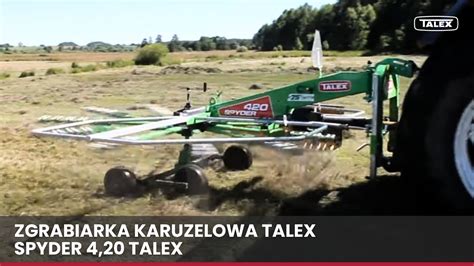 Zgrabiarka Karuzelowa SPYDER 420 TALEX YouTube