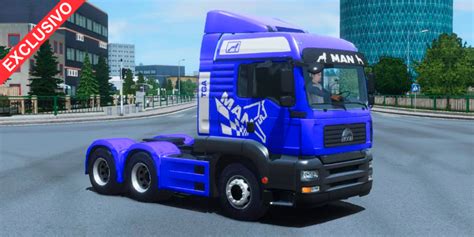 Skin Man Tga Azul Truckers Of Europe Mob Brasil