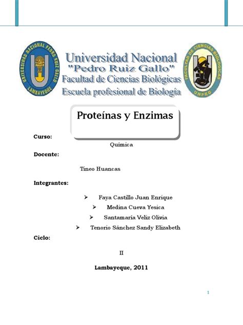 Pdf Monografia De Proteinas Y Enzimas Pdfslide Net