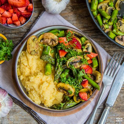 Cremige Polenta Mit Spargel Gesund Kochen Mrs Flury Gesunde