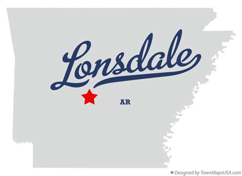 Map of Lonsdale, AR, Arkansas