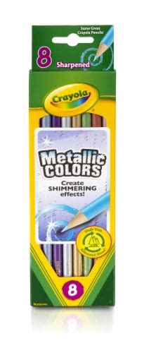 Crayola Sharpened Metallic Colored Pencils 8 Pk QFC