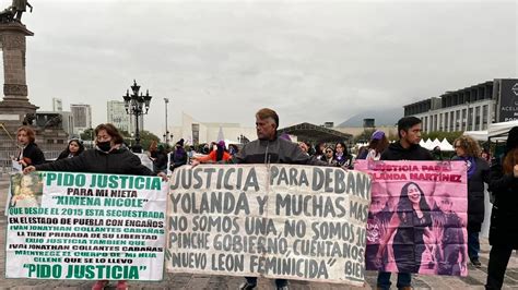 Marchan en Monterrey por la eliminación de la violencia contra la mujer